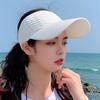 Women's Open-Top Sunshade Hat Adjustable Breathable Sun Visors for Golf Cycling Fishing Tennis Running