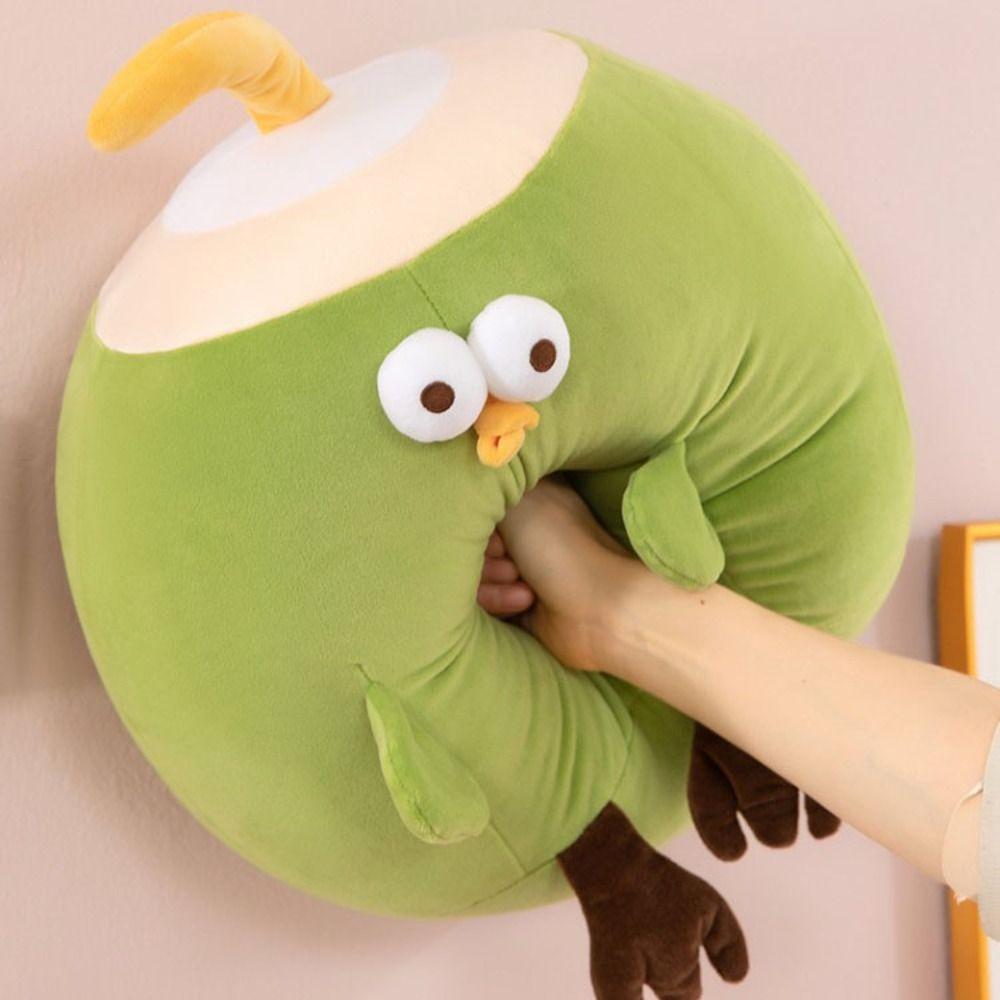Fluffy Coconut Chicken Plush Toy PP Cotton Chicken Stuffed Doll Chick Doll Throw Pillow  Home Decor