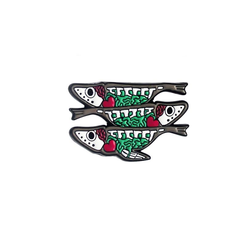 Trendy Halloween Animal Skull Brooch: Heart-Pounding Alloy Badge Ornament