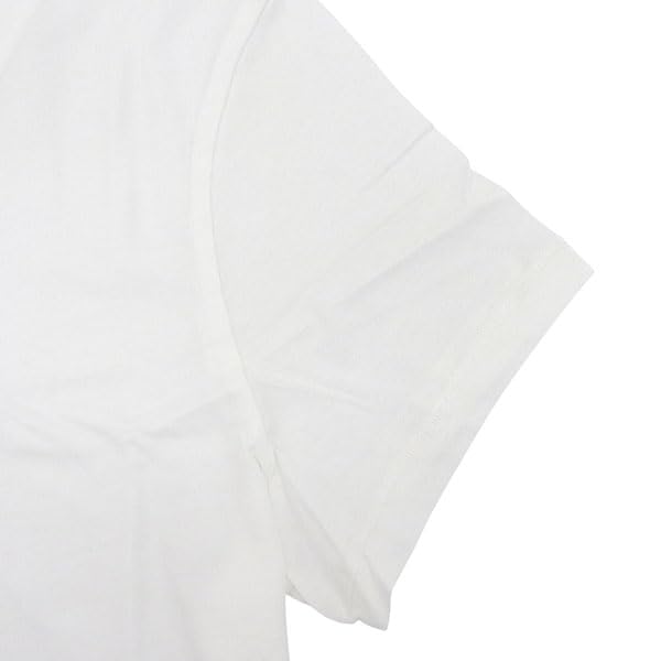 Crew Short J20J212883 [Calvin Klein] Women's T-shirt, Neck, Sleeve, Cotton, One-Point Design, (WHITE/S) [Item]