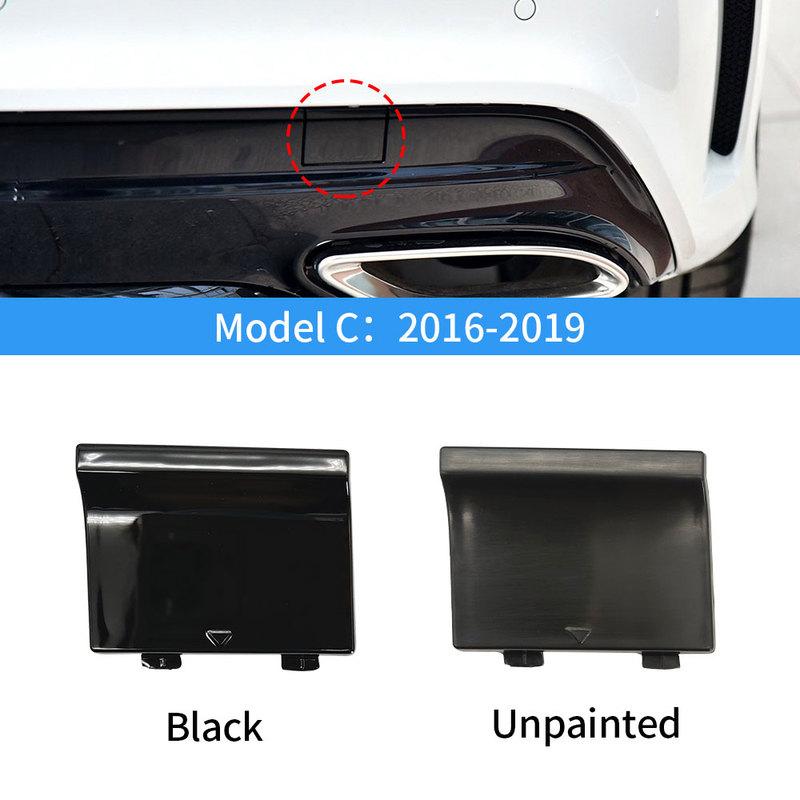For Mercedes W117 Car Rear Bumper Tow Hook Cover Cap Black For Benz CLA Class 2014- C180 CLA180 CLA200 CLA220 CLA250 CLA300