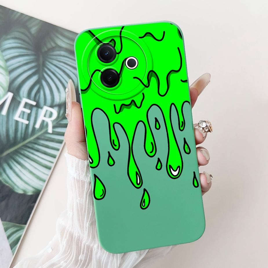 Für Vivo Y39 5G Hülle V2436 Niedliches Mode Cartoon Muster Abdeckung Stoßfest Weiche TPU Handyhüllen Für Vivo Y300i Y 39 VivoY39 Bumper