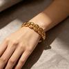 European and American Bracelets, Light Luxury, Fashionable Open Bracelets, Pig Nose Shape Openwork Bracelets