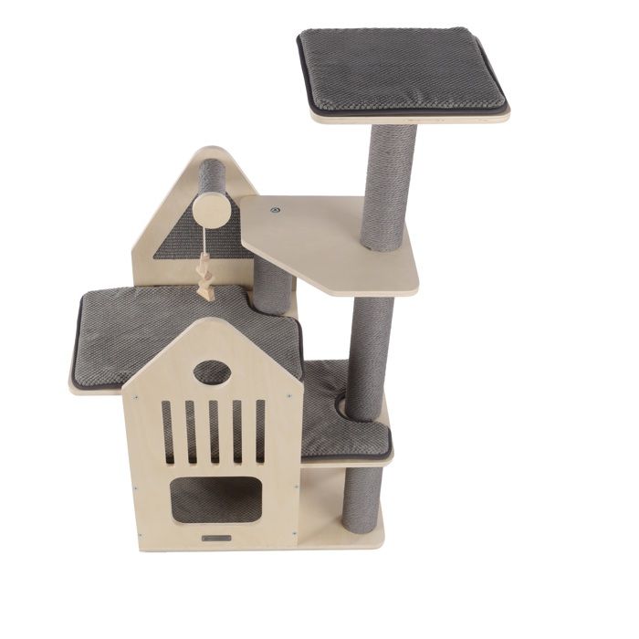Arbre a chat maisonnette et plateforme