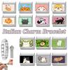 Y2K Cartoon Cat Dog Flower Love Rabbit Guitar Italian Charm Links Fit 9mm Stainless Steel Bracelet Women Men DIY Making Gift