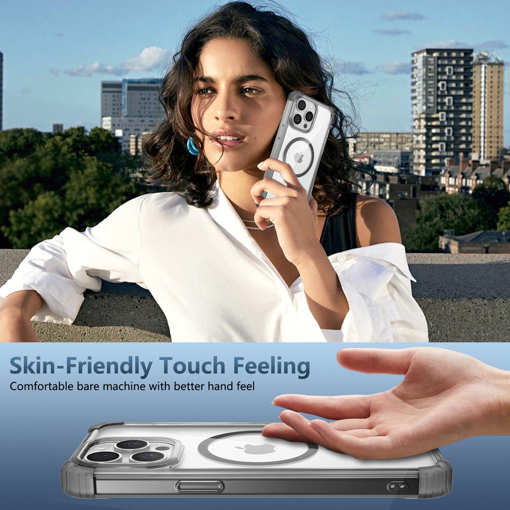 Pro iPhone 13 Pro Max Magnetický kryt na telefon TPU+PC Zadní kryt Kompatibilní s MagSafe