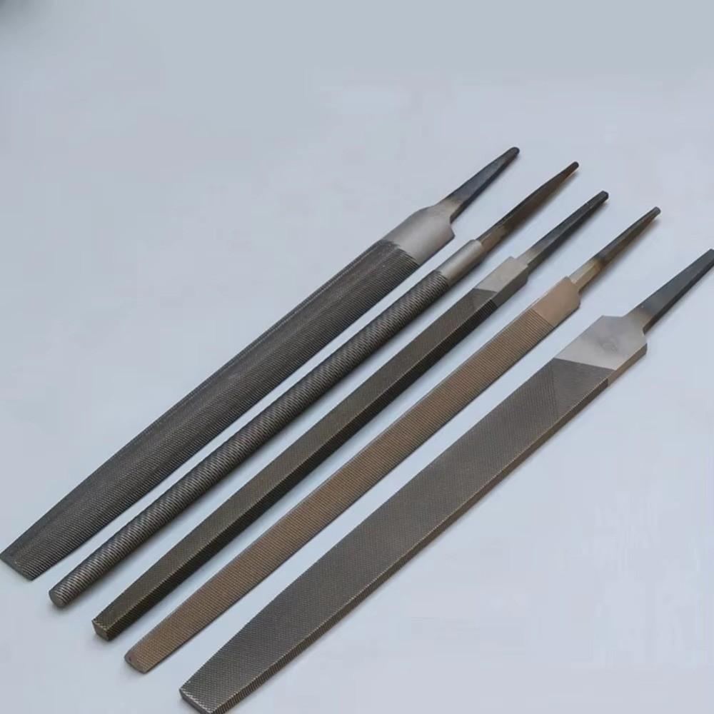5Pcs Flat/Round/Half Round/Triangle/Square Woodworking Steel Rasp 6 Inch File Flat  For Metalworking
