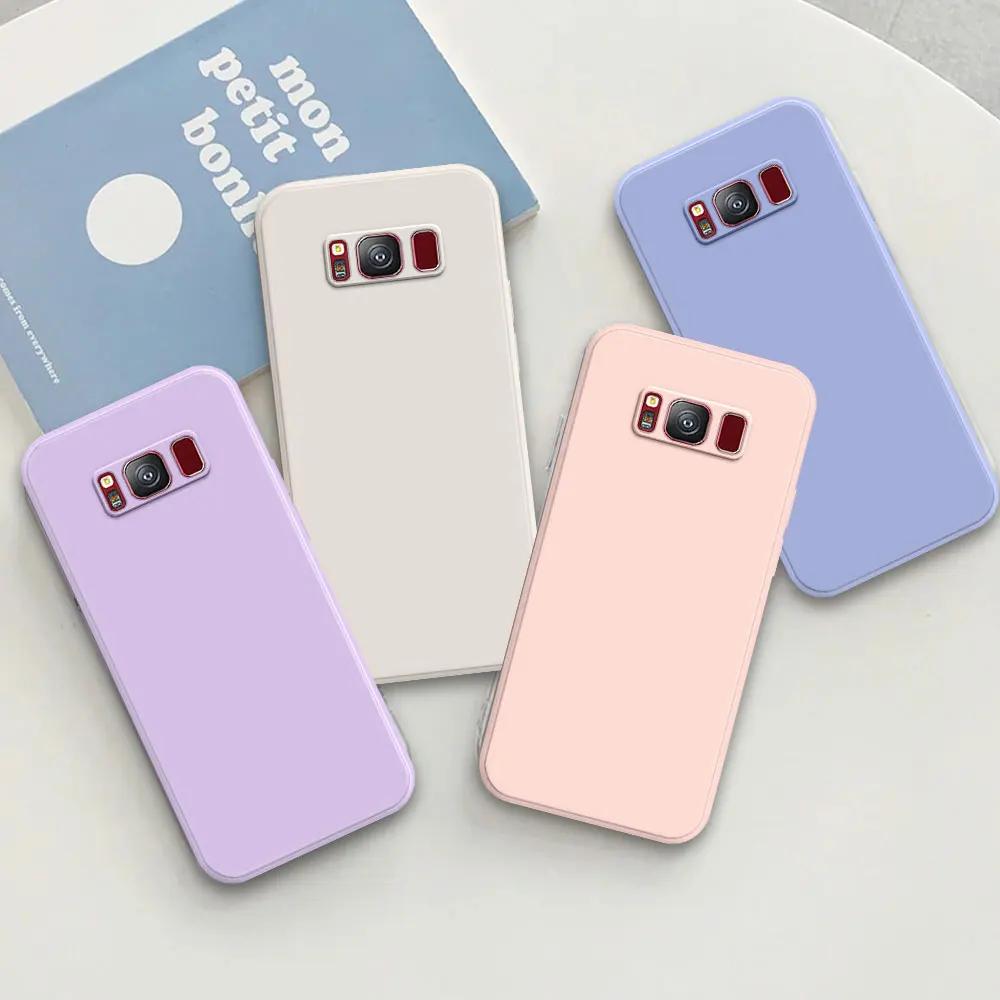 For Samsung S8 Case For Samsung Galaxy S8 Plus Coque Matte Soft Silicone Shockproof Cover For Samsung S8 Square Phone Case Funda