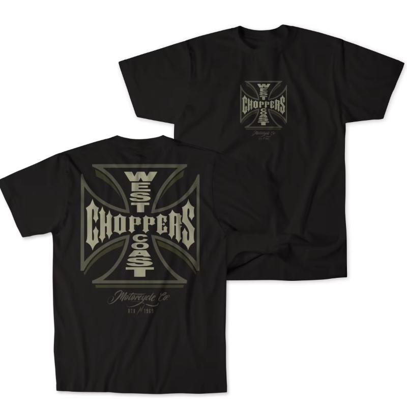 Heißes West Coast Choppers Grafik Baumwoll-T-Shirt Unisex Sommer Kurzarm Modemarke T-Shirt Luxus Lässig Vintage T-Shirts 2026 Neu