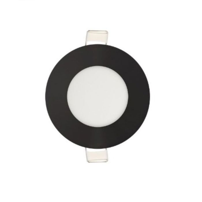 Dalle LED dimmable 3W 4200K 110lm Noir IP20