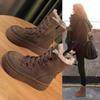 Fashion Outdoor Travel Boots Women Suede Mountaineering Boots Thick Fur Mid-Calf Snow Boots 2025 Winter Platform Cotton Shoes