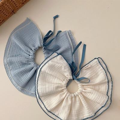 Hararoi Children's Flare Ribbon Scarf Bib 2-piece Set, Korean Baby Products