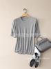 2026 Autumn Women's Short Sleeve Round Neck Knit T-shirt, Cashmere Silk Blend Fashion