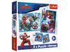 Trefl 2 X Puzzle + Memo Game 2in1 Avengers Heroes In Action