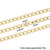 Handmade DIY Titanium Steel Adjustable Extension Chain for Jewelry and Clothing