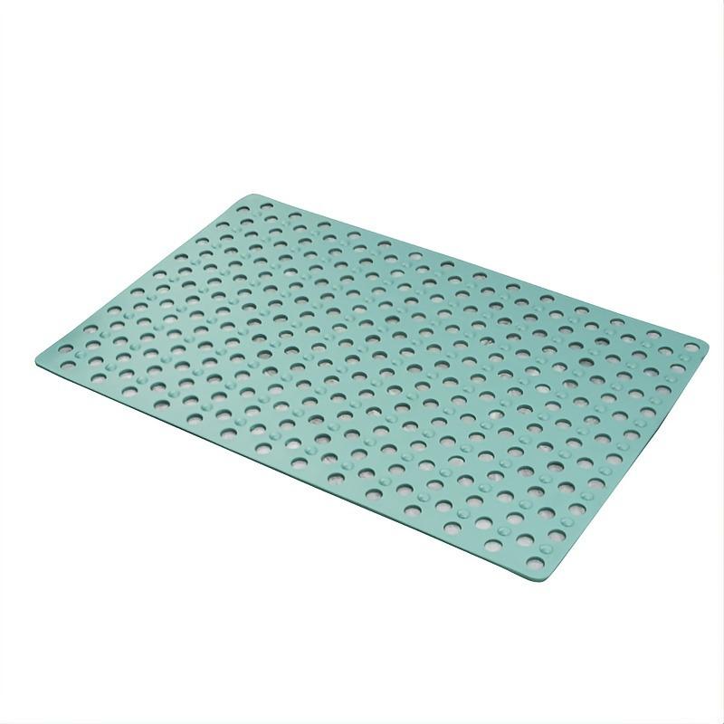 Square Non-Slip Eco-Friendly Bath Mat with Suction Cups and Massage Surface