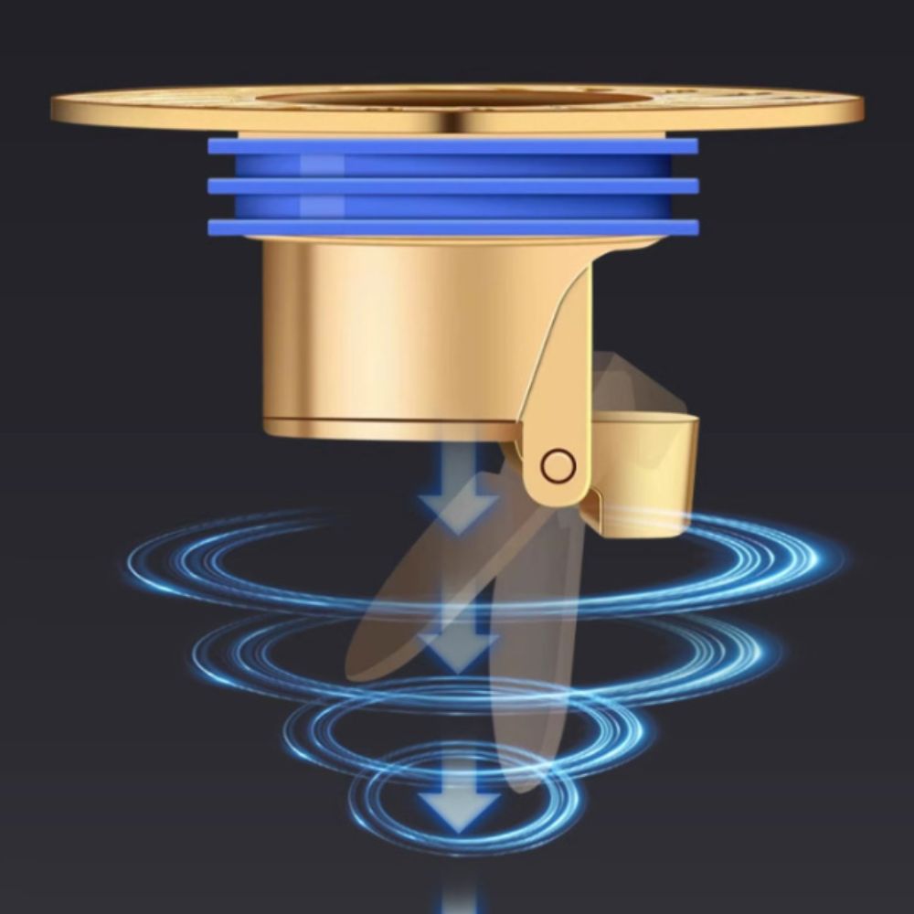 Insectproof Shower Floor Drain Anti-odor Toilet Sewer Drain All-copper Floor Drain  Toilet