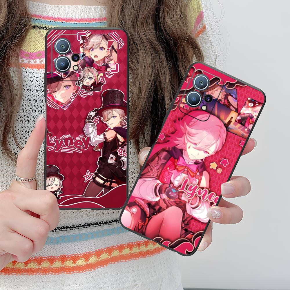 Game GI Lyney Matte TPU Mobile Phone Case for Huawei P60 P50 P40 P30 P20 P10 P9 P8 Pro Lite Plus Colorful Printing Cover