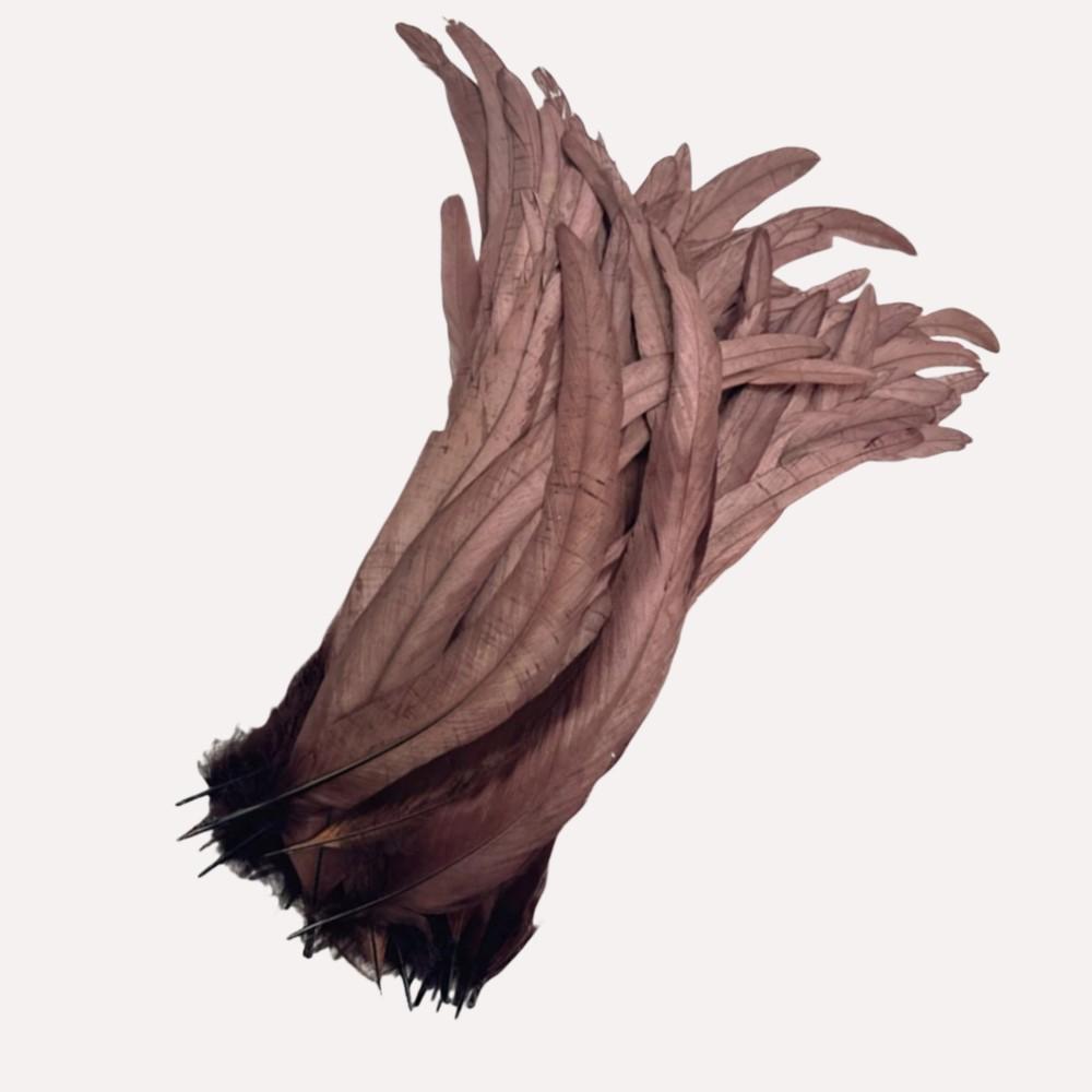 100Pcs 25-45CM DIY Rooster Feather Crafts Sewing Clothing Decor Plume Home Party Women's Feather Headwear Wedding Accessories