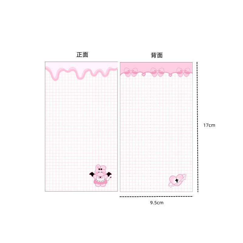 A6 Cute Binder Rabbit Week Plan Todo Paper Refill Accessories 120gsm Loose-leaf Notebook Journal Diary Paper School Stationery