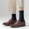 Herren Baumwoll-Mittelrohrsocken - Frühling & Sommer Schweißabsorbierend, Business Casual, Schwarz/Weiß/Grau