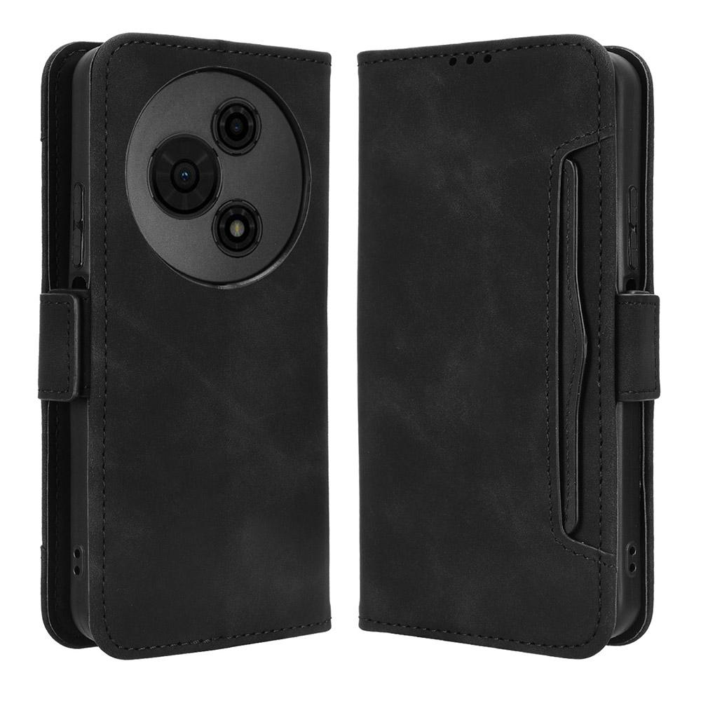 Dla TCL 605 4G/60 SE Skórzane Etui Pokrowiec Portfel na Telefon z Wieloma Przegródkami na Karty