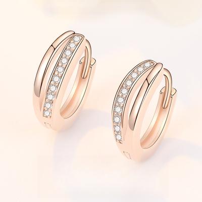 Nischen Design Ohrringe für Damen mit Light Luxury Schleife Diamant Ohrringe Neue Trendige Ohrringe