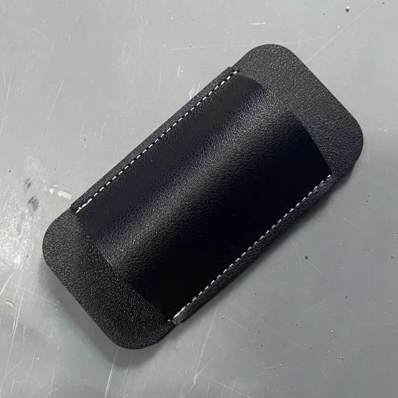 Cowhide Leather Military Folding Edc Knife Sheath 5in Outdoor Camping Survival Folding Knife Storage Tool Home Diy Accessories