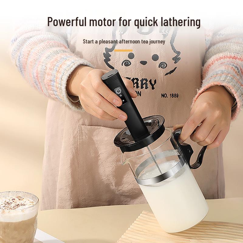 Dual-Head Electric Handheld Milk Frother & Egg Beater
