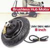 8 Inch 350W Electric Scooter Hub Wheel Motor 24V Brushless Motor Scooter Motor for E-Scooter Wheel Bicycle Motor Wheel
