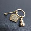 Brass Dustpan, Fortune Keychain, Evil Spirit Warding Off, Gourd
