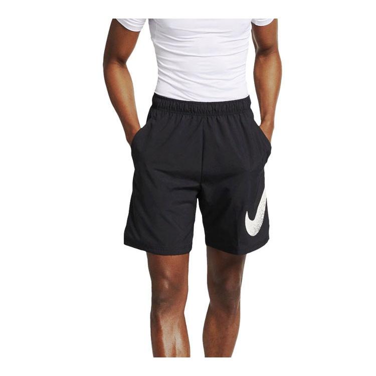 Nike Large Logo Casual Sports Shorts Black Men's AJ8101-010