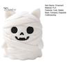 Gift for Cat Lovers 3D Printed Mummy Figurine, Cute Bandaged Kitten Statue Halloween Tabletop Small Animal Decoration, Compact Sculpture with