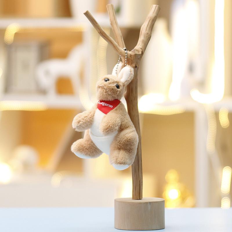 Kangaroo Soft Plush Key Holder Animal Cartoon Gift For Teens And Kids