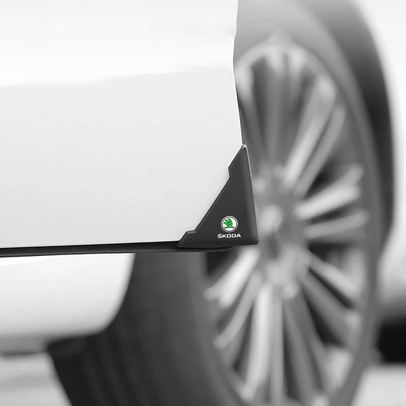 2 Piezas Protector de Esquina de Puerta de Coche de Silicona Anti-Colisión para Skoda Octavia Fabia A7 Kamiq Kapoq Kodiaq Rapid SCALA Superb Yeti Derivados