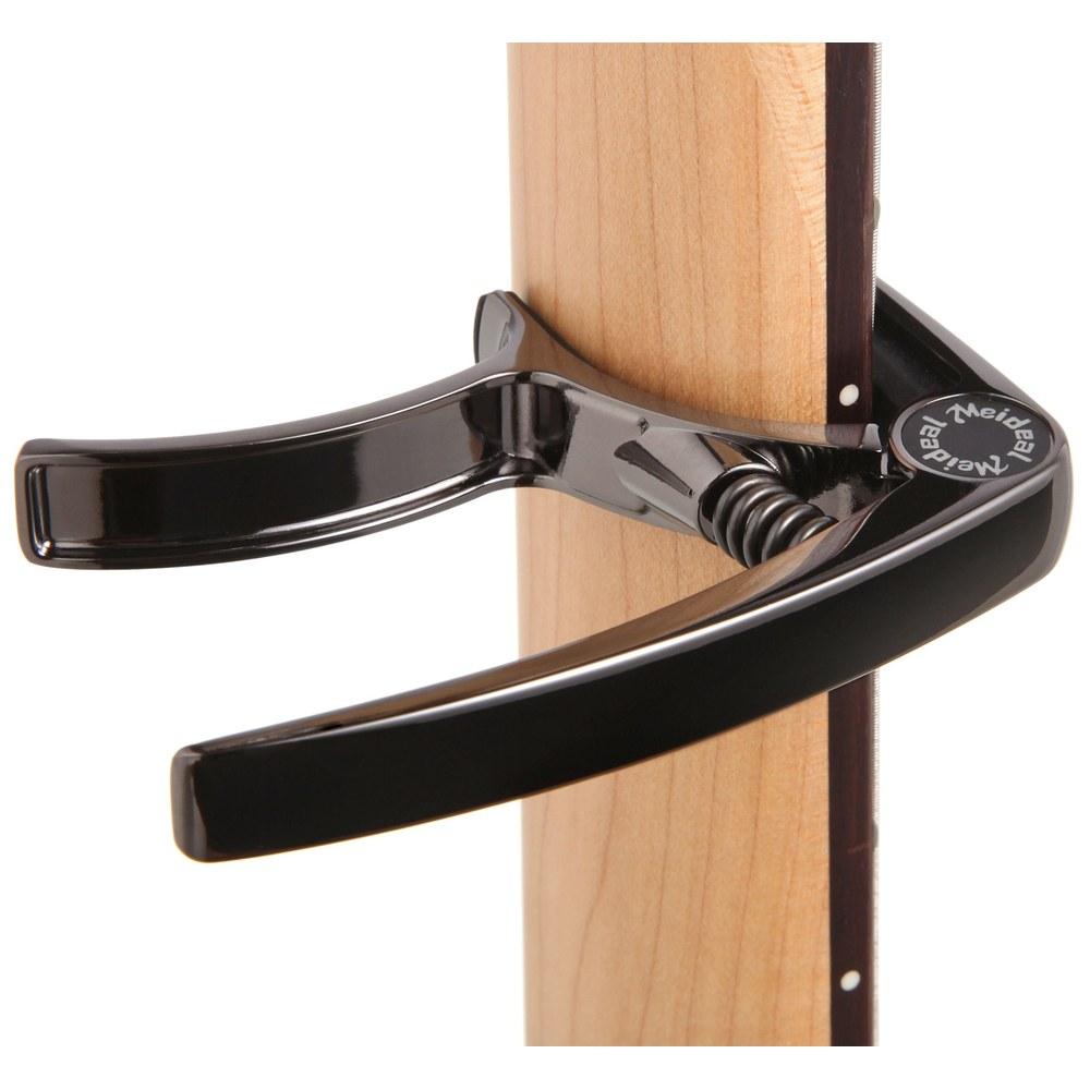 Phoenix Guitar Capo 3-Piece Set Care Fiber Cloth Safe Secure Folk Electric Acoustic Black