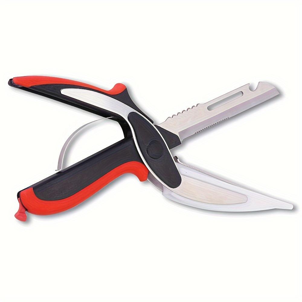 1pc Kitchen Scissors – Stainless Steel Blade Cutting Board Scissors| Tomato Fruit Vegetable Cutter for Meat Cheese5