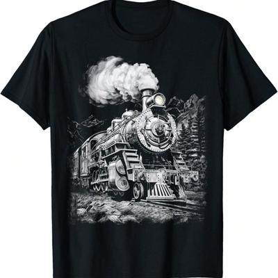 Steam Engine Train Steam Train Locomotive Vintage Train T-Shirt