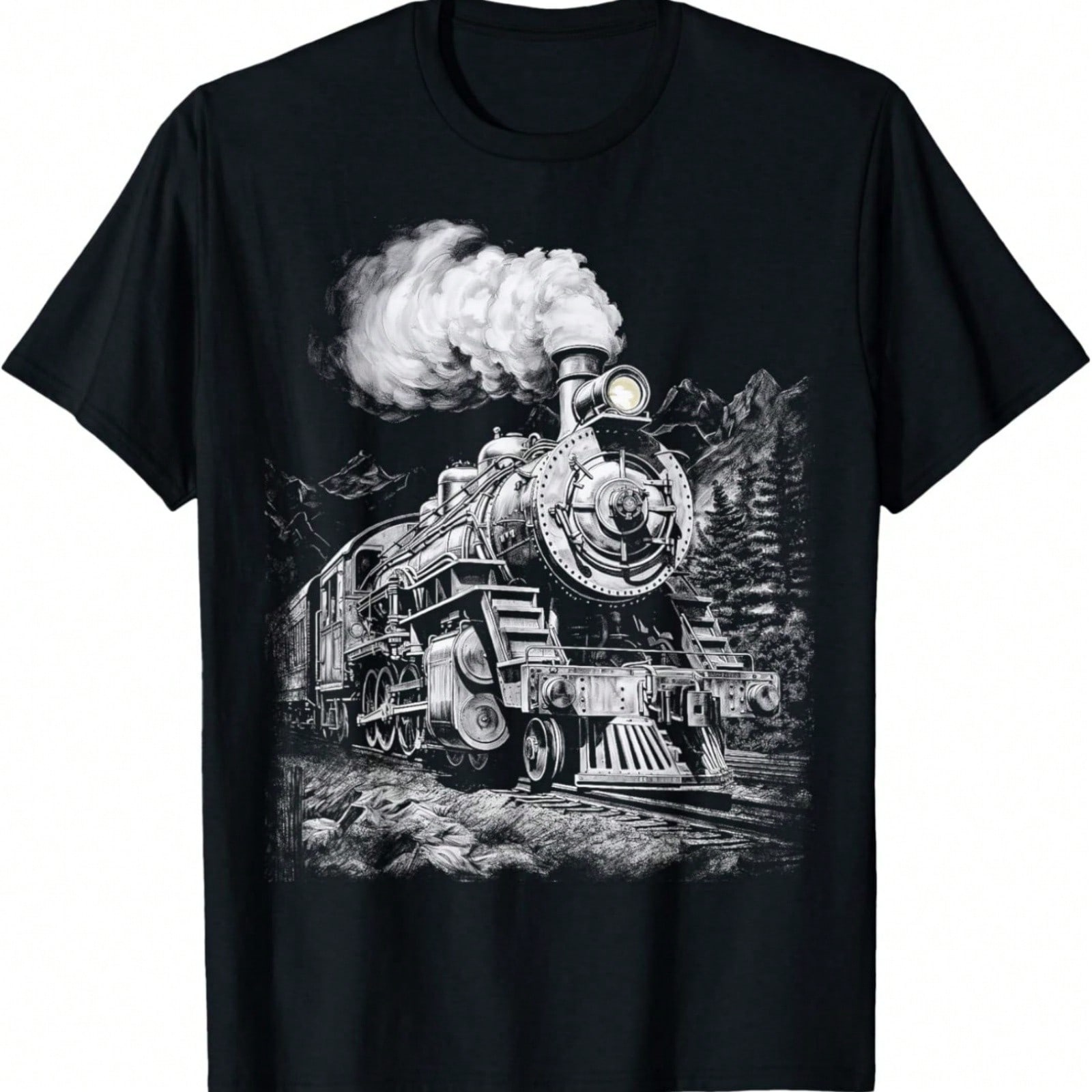 Steam Engine Train Steam Train Locomotive Vintage Train T-Shirt S