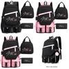 Stray Kids Backpack Lunch Bag Pencil Case Oxford Cloth Student Set For Daily Use