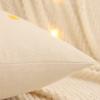 Embroidery Throw Pillow Cover Christmas Decoration Canvas Christmas Tree Forest Winter Farmhouse Home Sofa Living Room