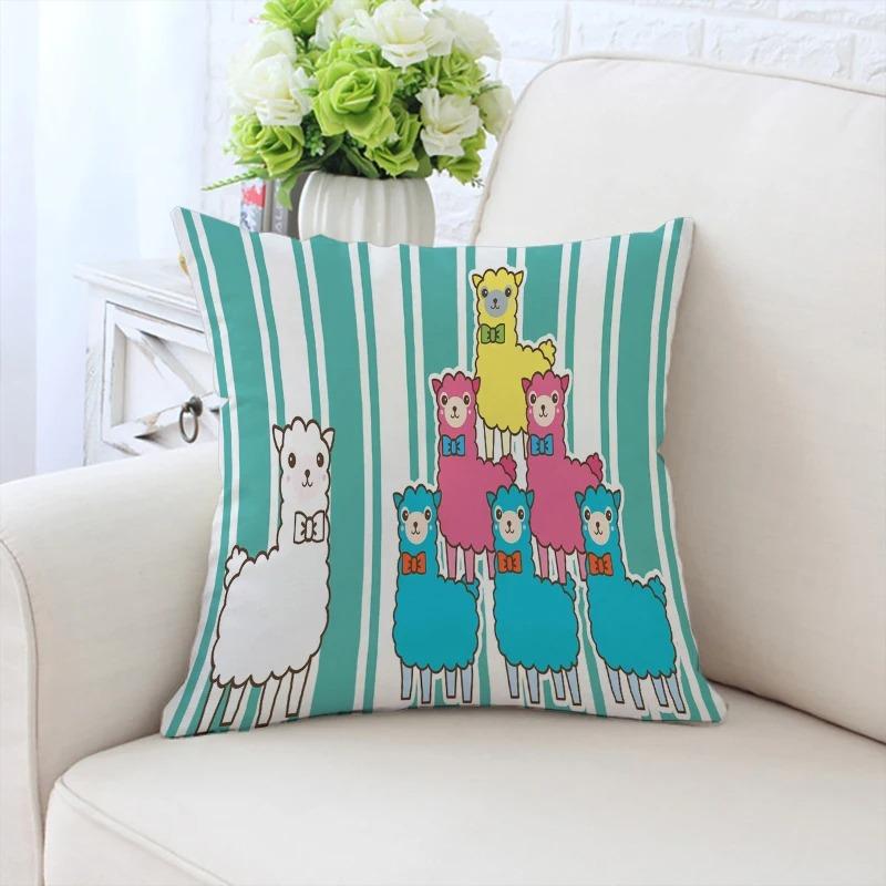 Cartoon Sheep Decorative Pillowcase Car Ornaments Office Living Room Sofa Home Pillowcase