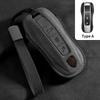 Suede Car Key Case Cover Shell For Porsche 958 Macan 911 Panamera 996 991 Boxster 987 997   Holder Keychain Accessories