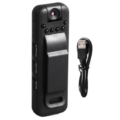 Portable Video Recorder HD Infrared Night Vision Mobile Detection Power Off Storage Back Clip