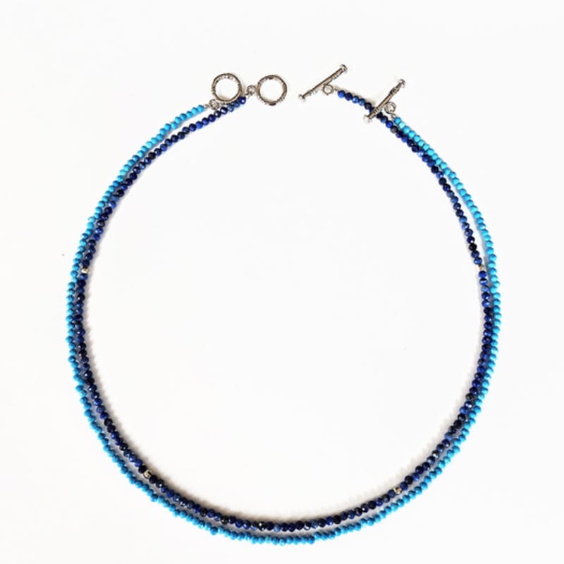 Eliz od Lizgallery Tyrkysový korálkový náhrdelník