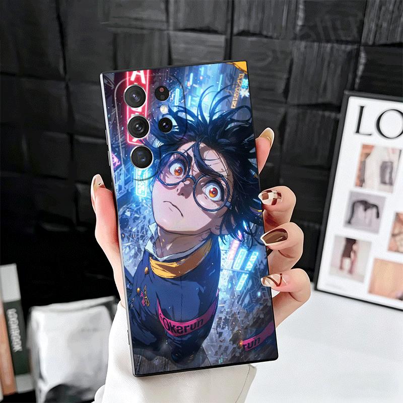 D-Dandadans Okarun Anime Soft Phone Case for Samsung Galaxy S26 S25 Edge S24 Ultra S23 Plus S22 S21 FE S20 Black Cover Back Shel