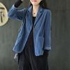 Harajuku Corduroy Jackets Korean Cute Solid Color Long Sleeve Lapel Neck Breasted Casual Double Pocket Cardigan Coat