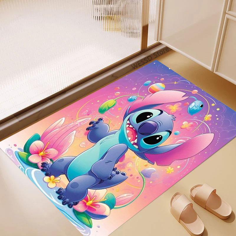 Tappeto Colorato e Carino con Motivo Stiddy - Antiscivolo per Cucina, Tappeto da Esterno, Decorazione per la Casa e la Camera da Letto, Regalo di Compleanno