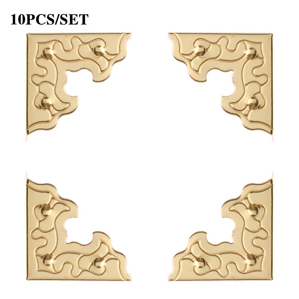 Antique Metal Crafts Wooden Case Decorative Corner Foot Corner Protector for Furniture Corner Brackets