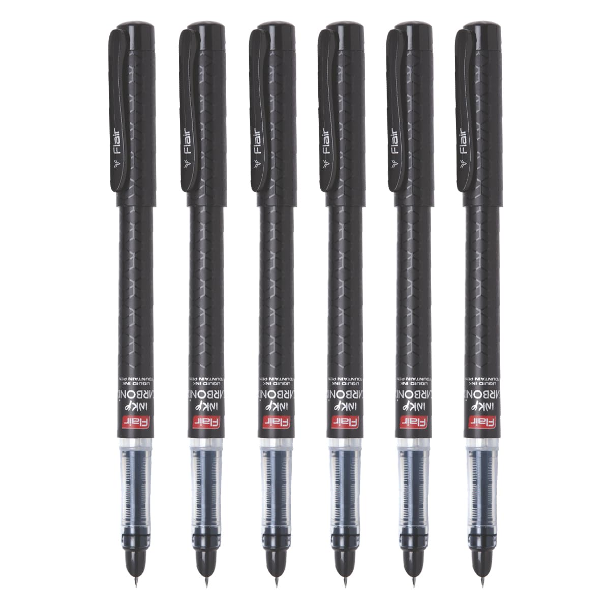 

Flair Inky Series Carbonix Fountain Pen Set Blue Ink Pack Of 1X 6PC With Jumbo Cartridges For School Office Writing